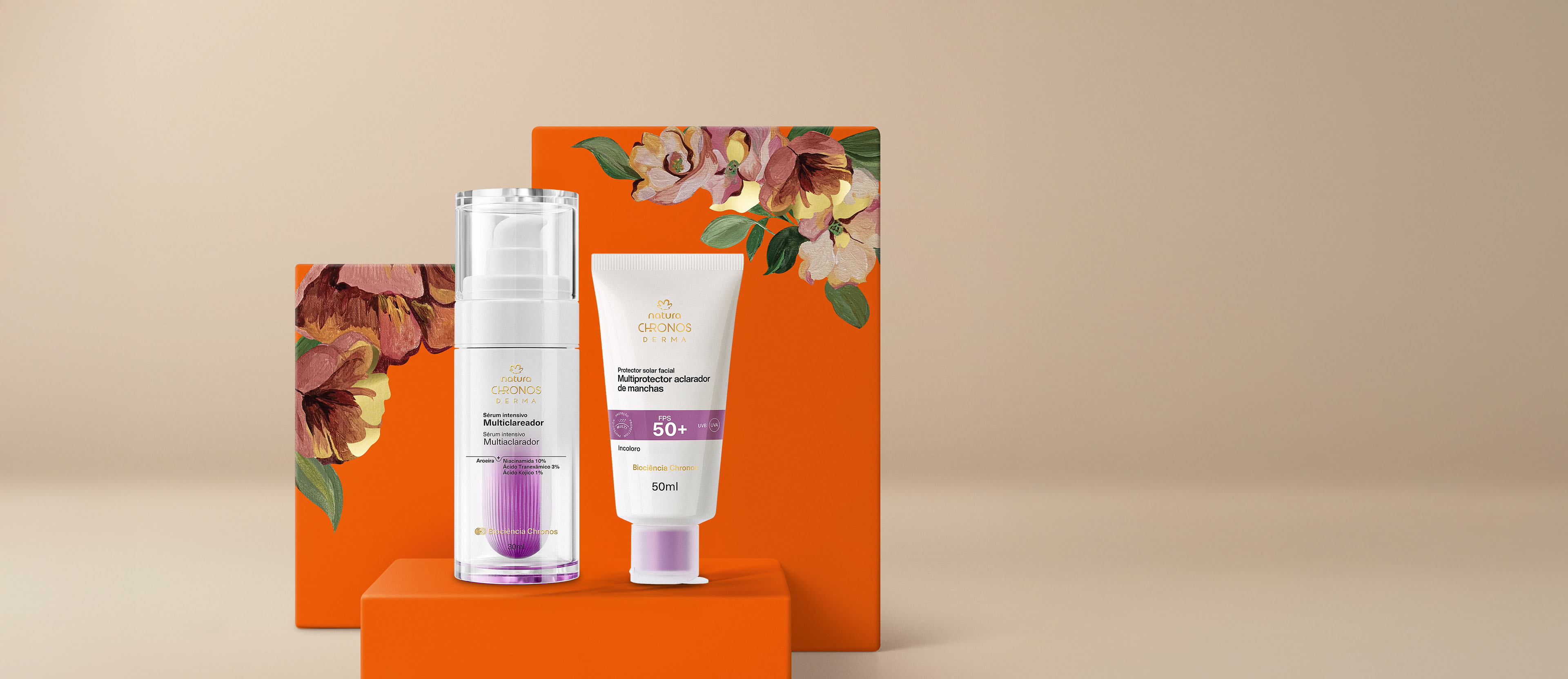 Regalo Madres Chronos Derma Antimanchas (1 Sérum + 1 Protector Facial Aclarador)