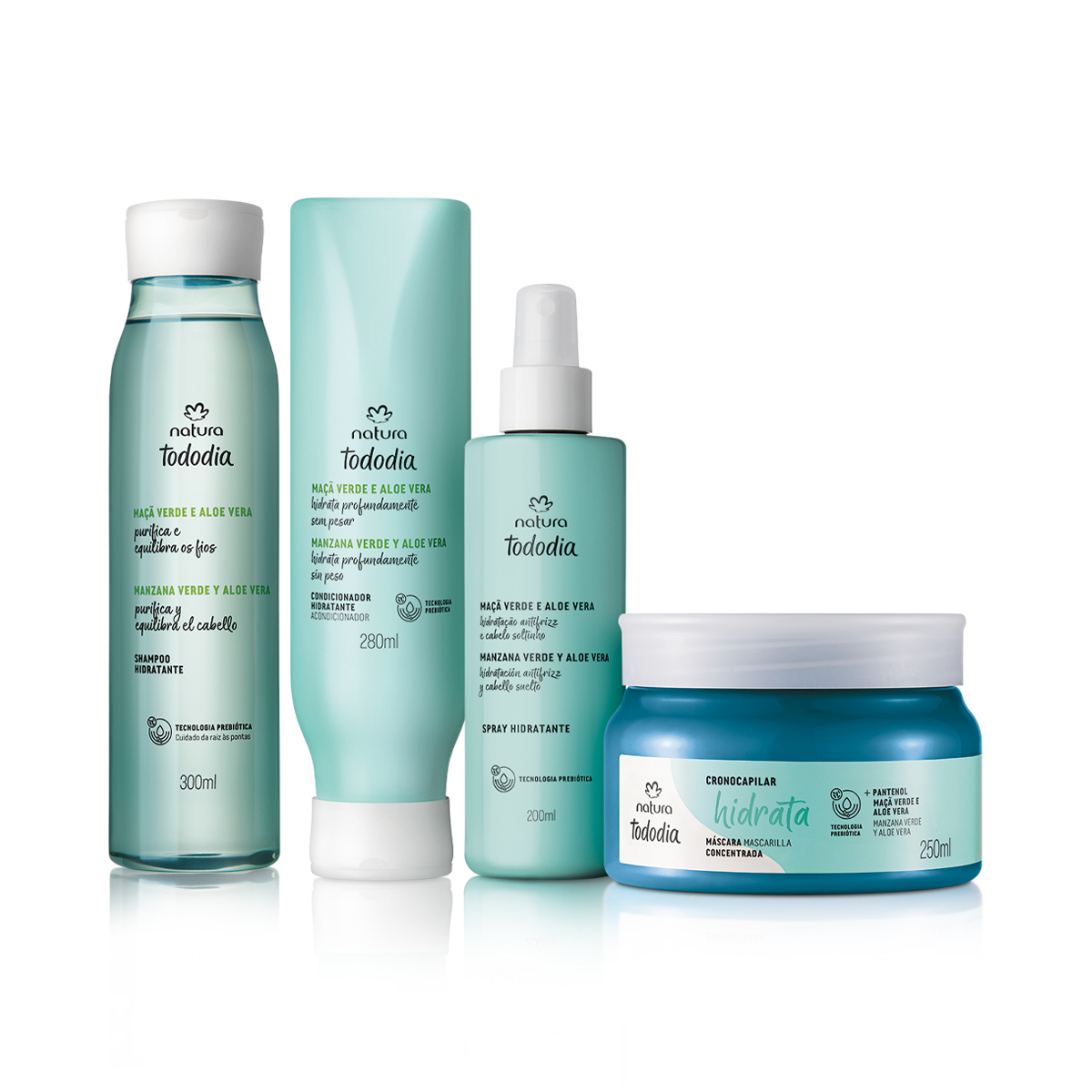 Kit hidratación y definición Tododia manzana verde y aloe vera