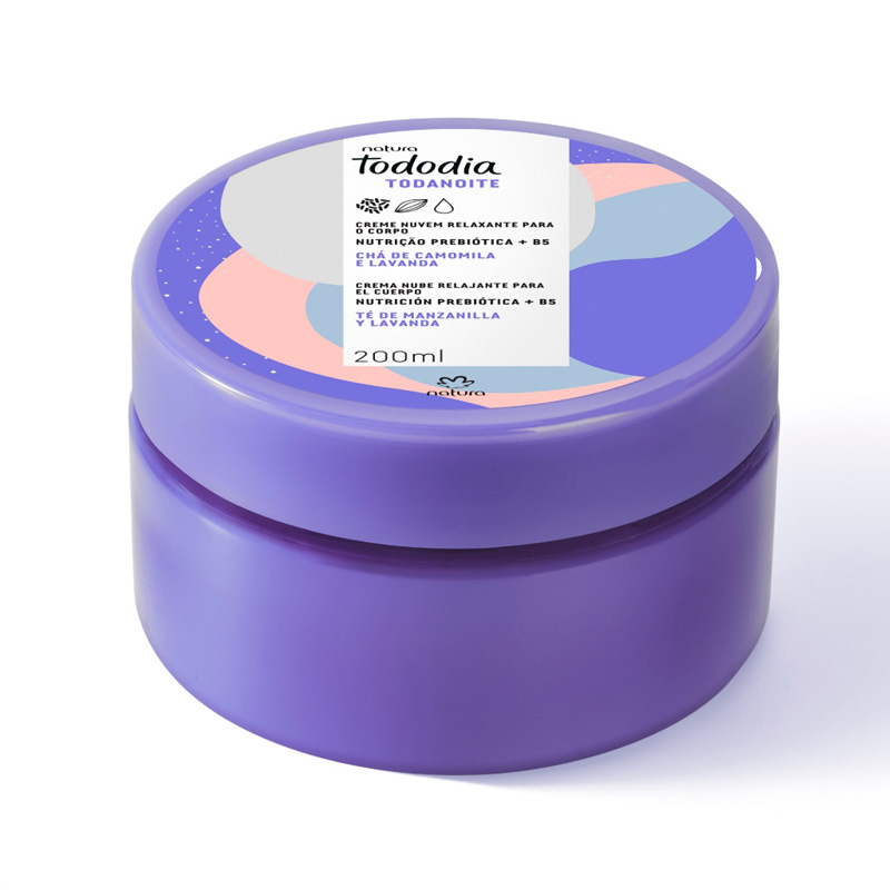 Crema nube relajante corporal Tododia té de manzanilla y lavanda