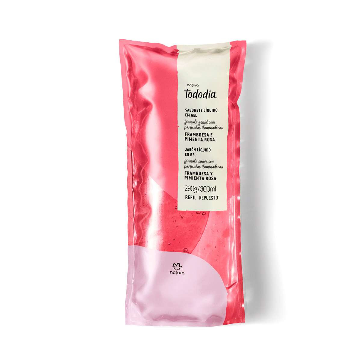 Repuesto jabón líquido corporal Tododia frambuesa y pimienta rosa