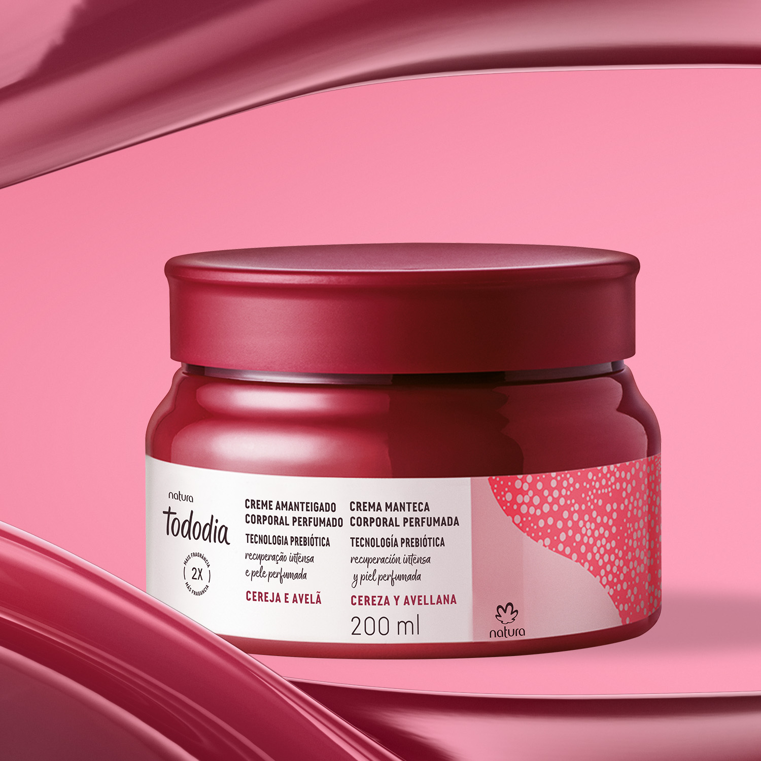 Manteca corporal perfumada Tododia cereza y avellana