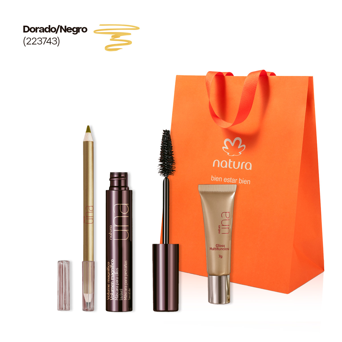 Regalo Maquillaje Una Celebrar Dorado/Negro