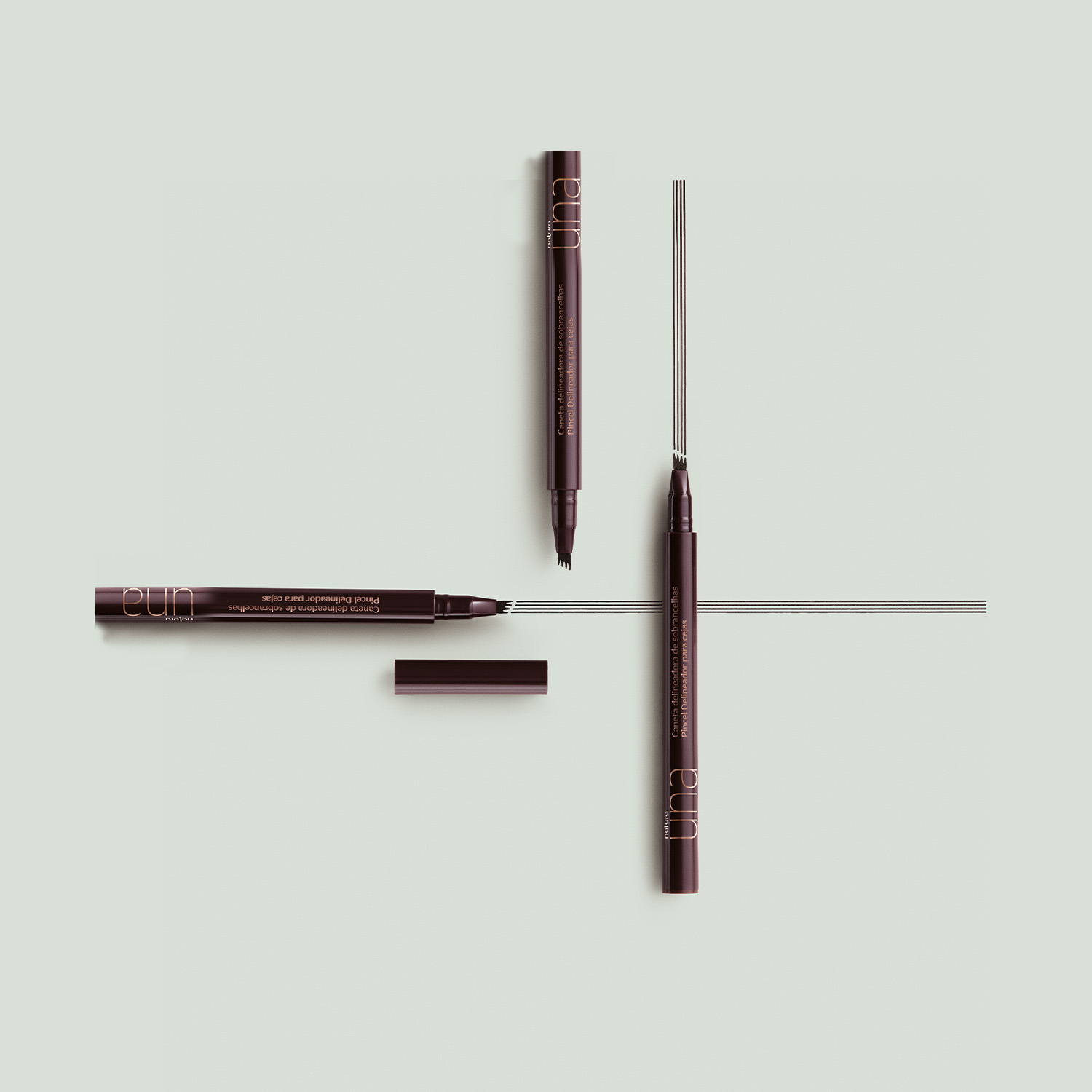 Pincel delineador para cejas Una - 1,1ml