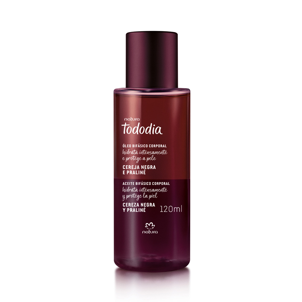 Aceite bifásico corporal Cereza negra y Praliné - 120 ml