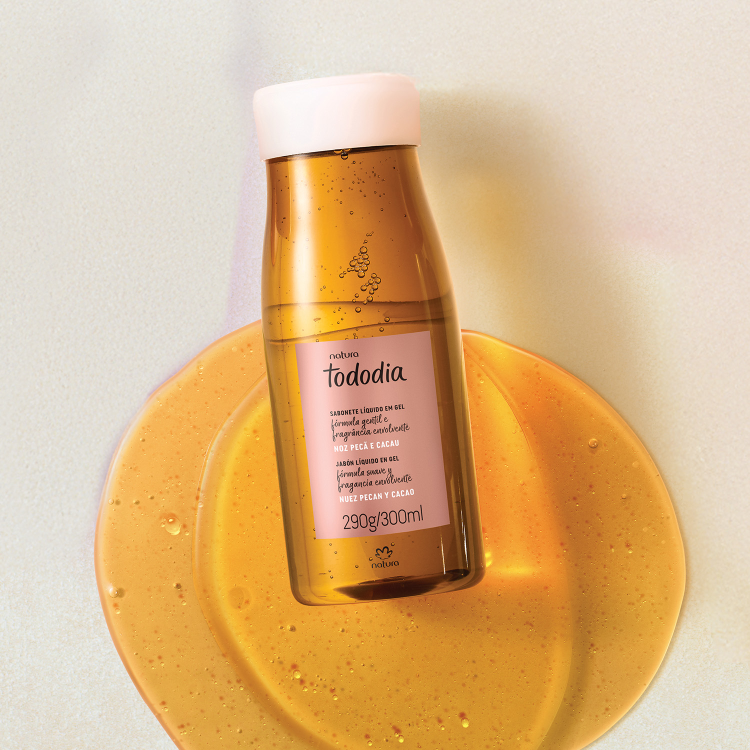 Jabón líquido corporal Tododia nuez pecán y cacao