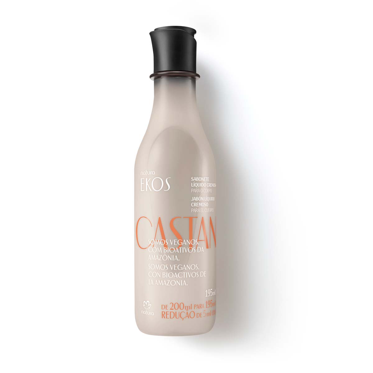 Jabón líquido cremoso corporal Ekos castaña - 195ml