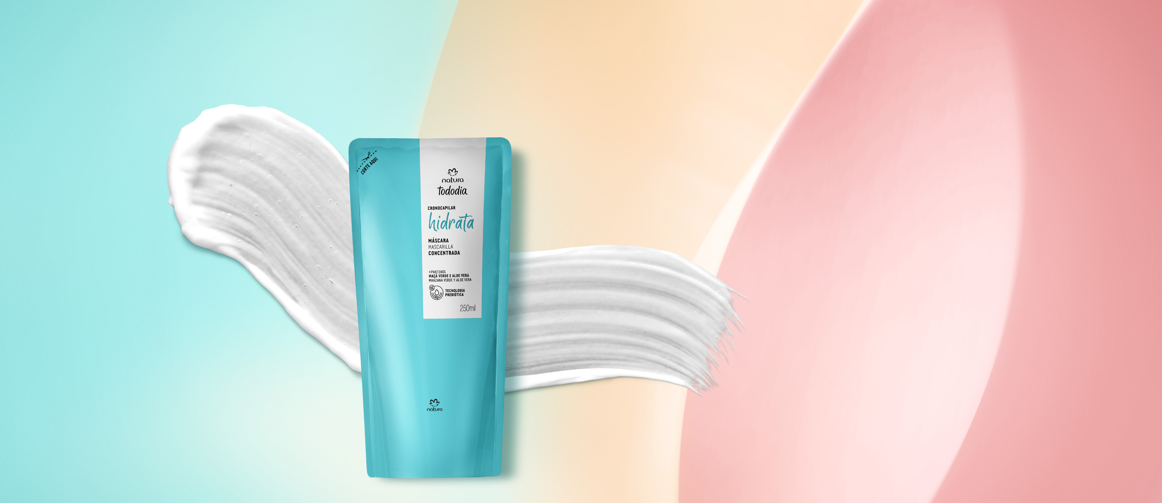 Repuesto mascarilla concentrada Tododia manzana verde y aloe vera