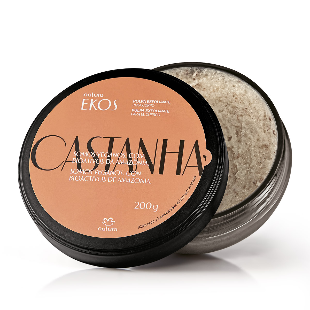 Pulpa exfoliante corporal Ekos Castaña
