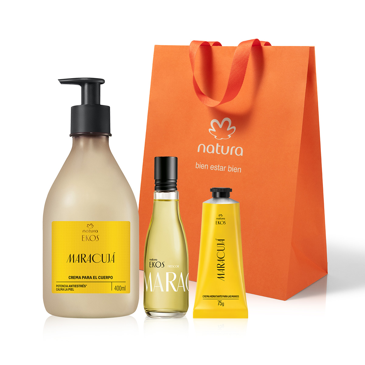 Regalo Madres Ekos Maracuyá (1 crema corporal + 1 crema para manos + 1 eau de toilette)