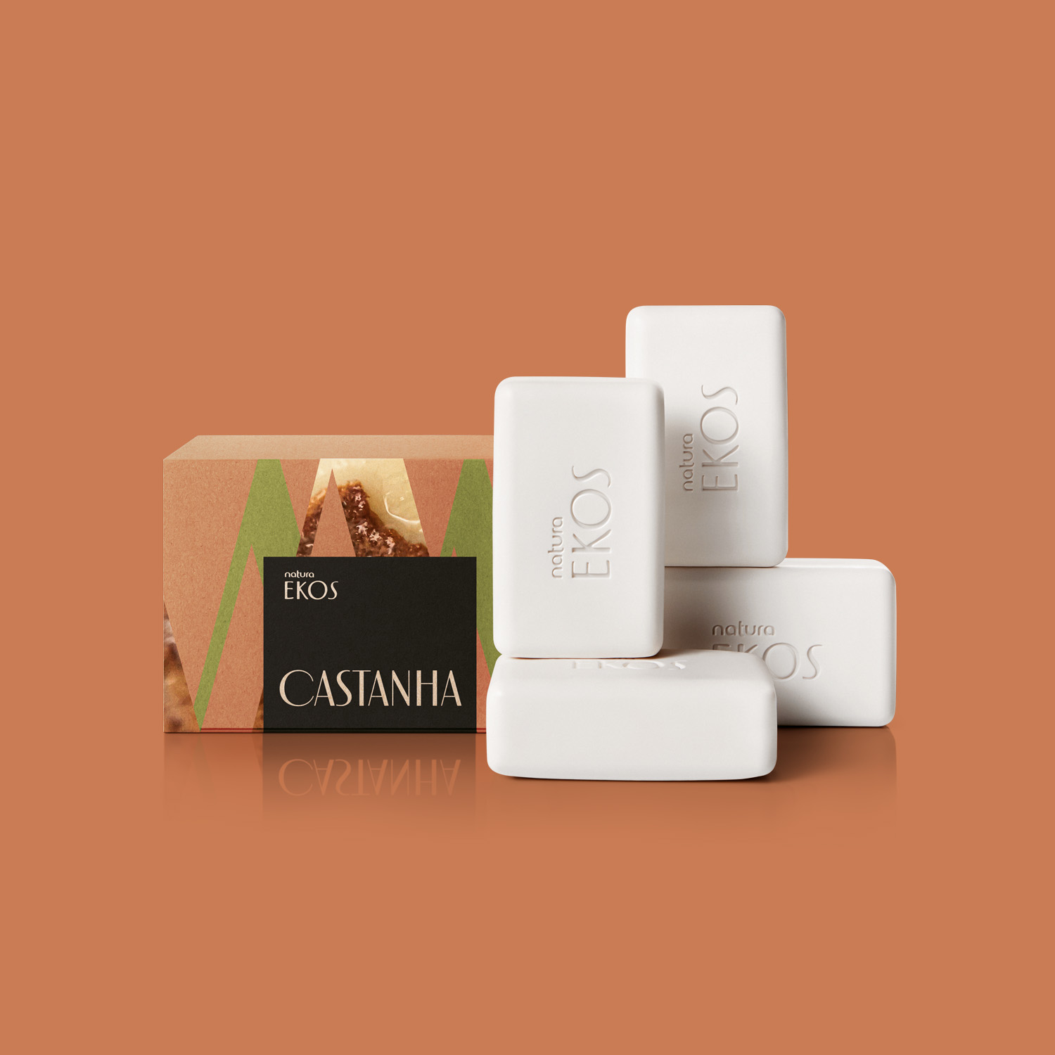 Jabón en barra Ekos Castaña