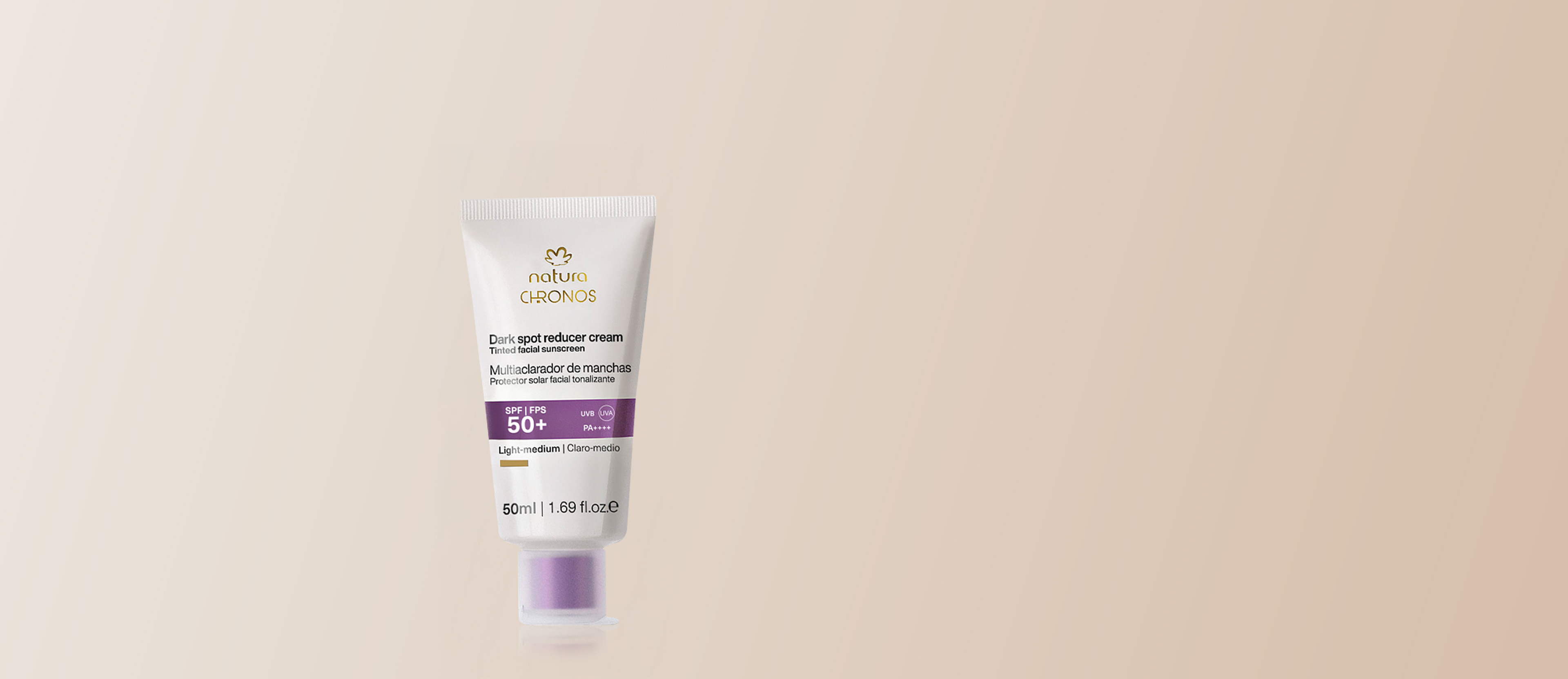 Protector aclarador FPS 50 claro medio Chronos Derma