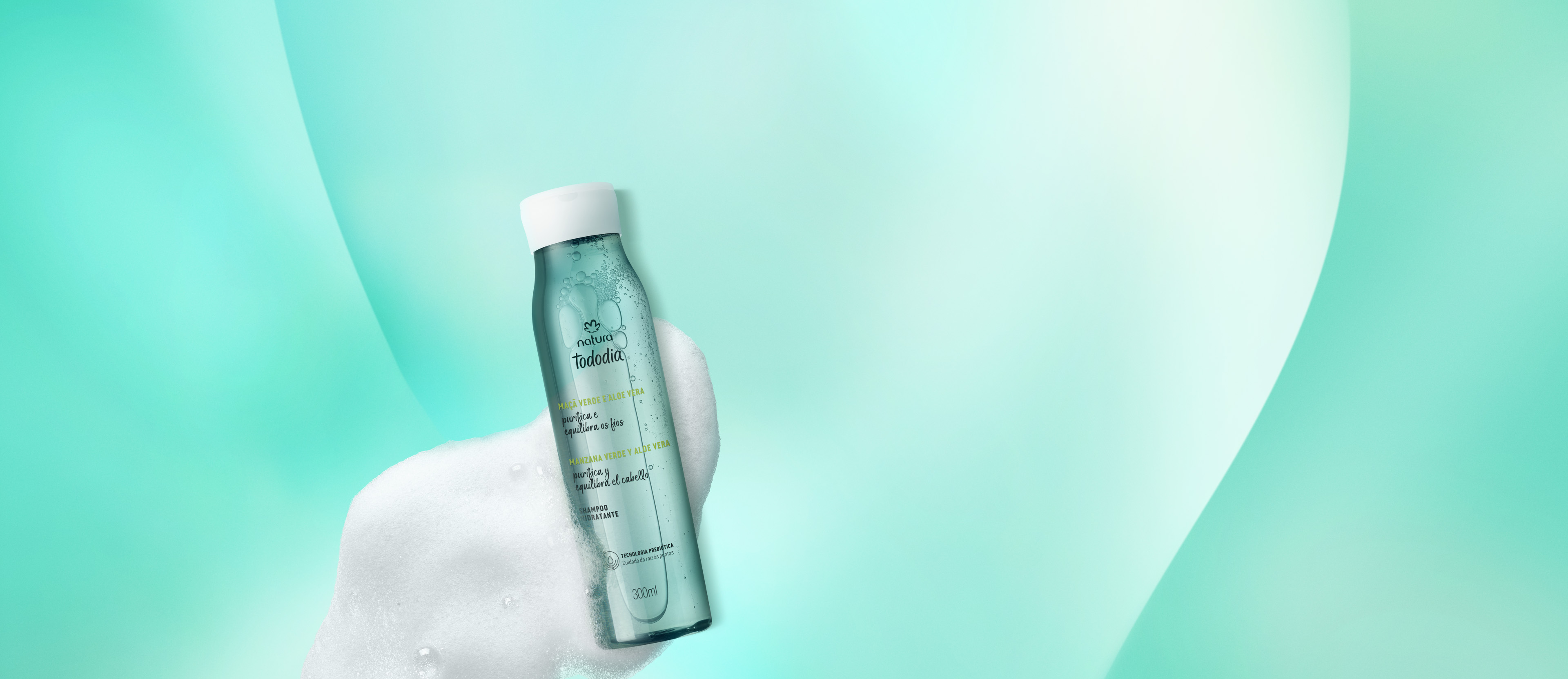 Shampoo Hidratación Manzana verde y Aloe Vera Tododia 300ml