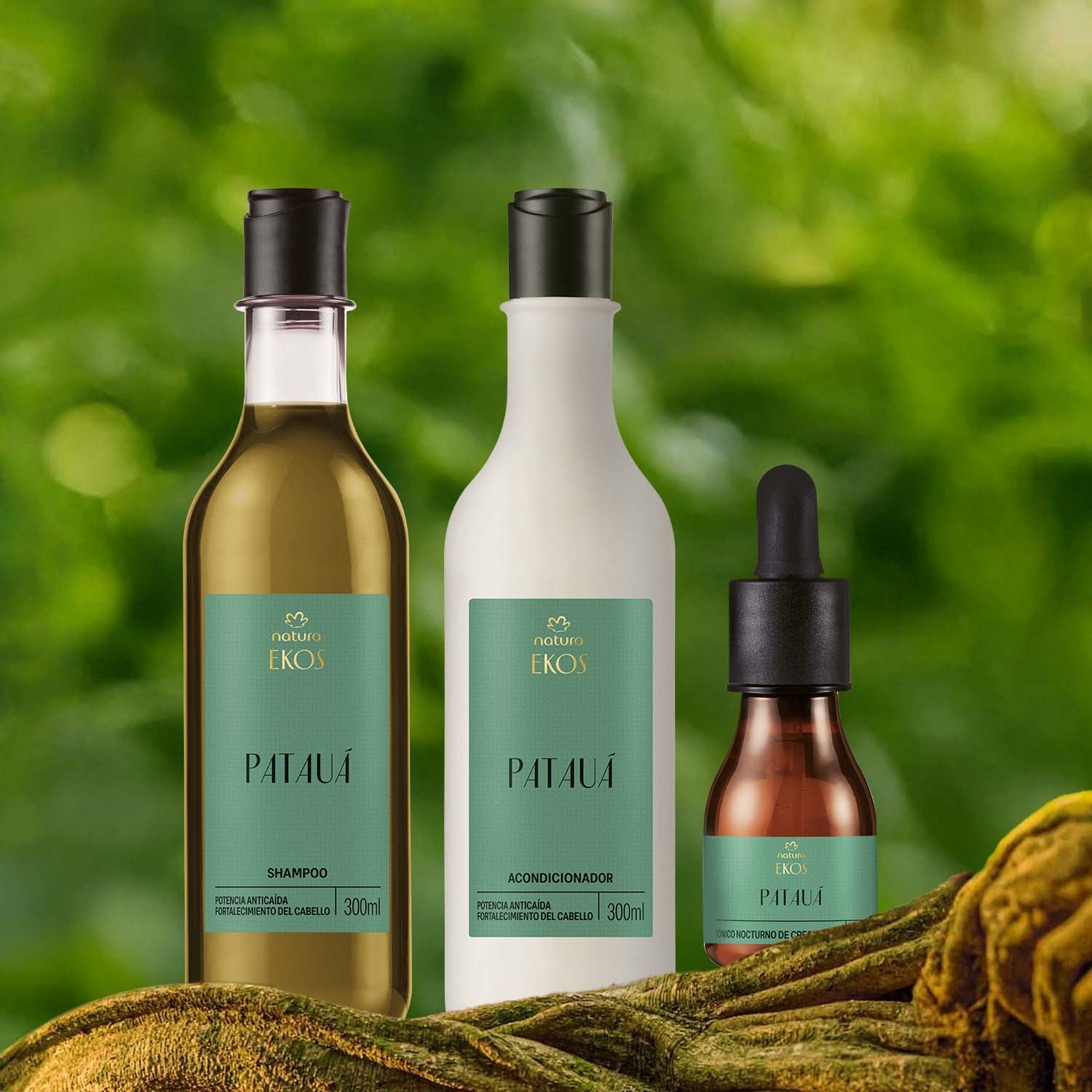 Kit Shampoo, Acondicionador y Tónico Ekos Patauá