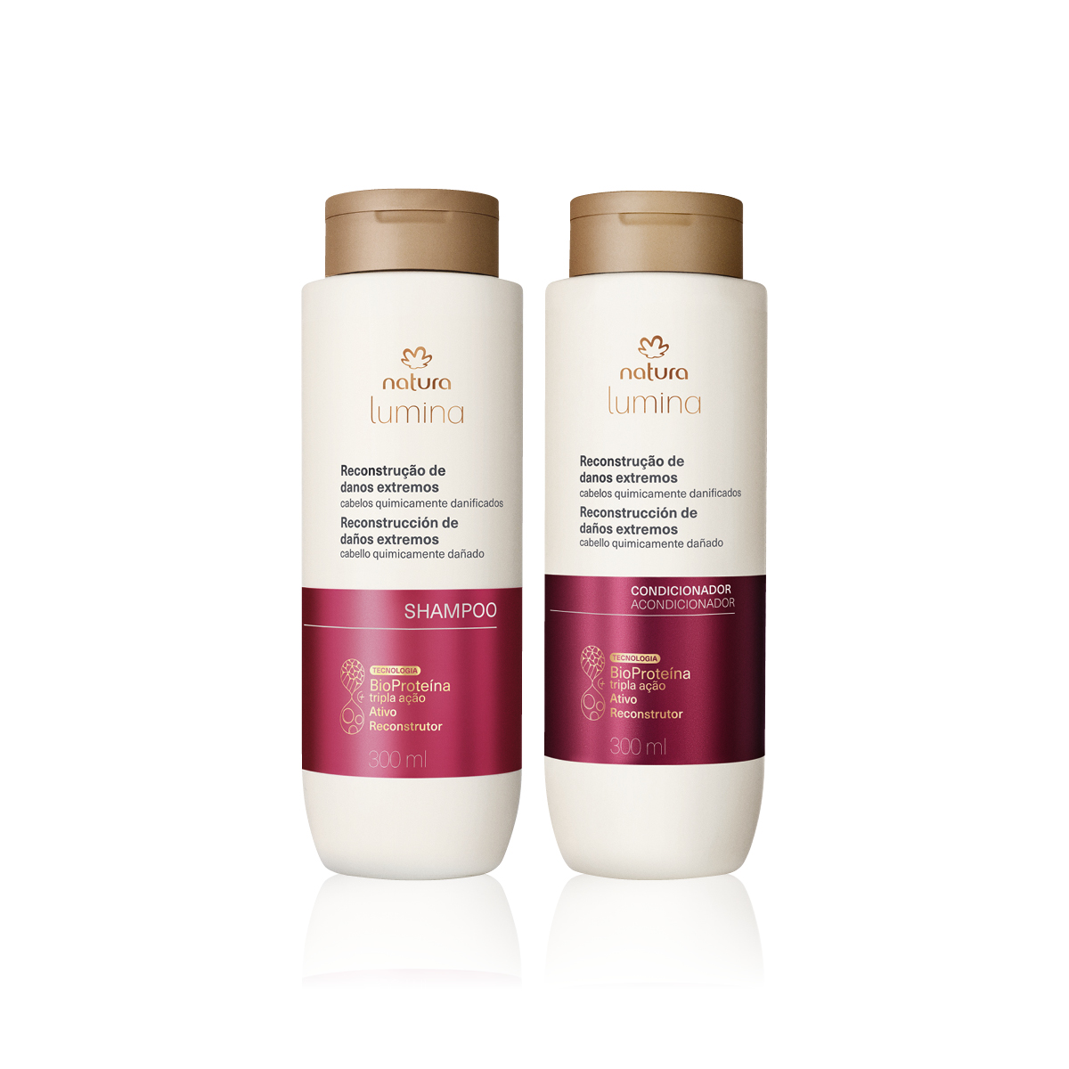 Kit Shampoo y Acondicionador Lumina Reconstrucción de Daños Extremos