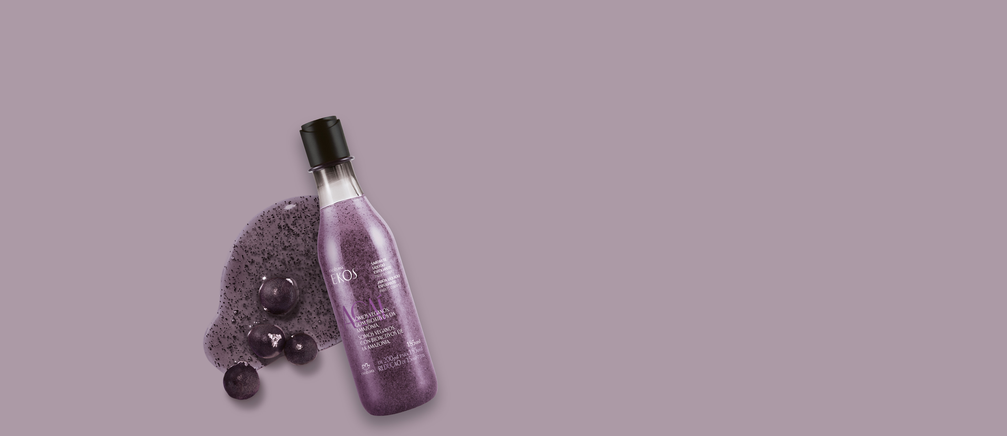 Jabón Líquido Exfoliante Ekos Açaí