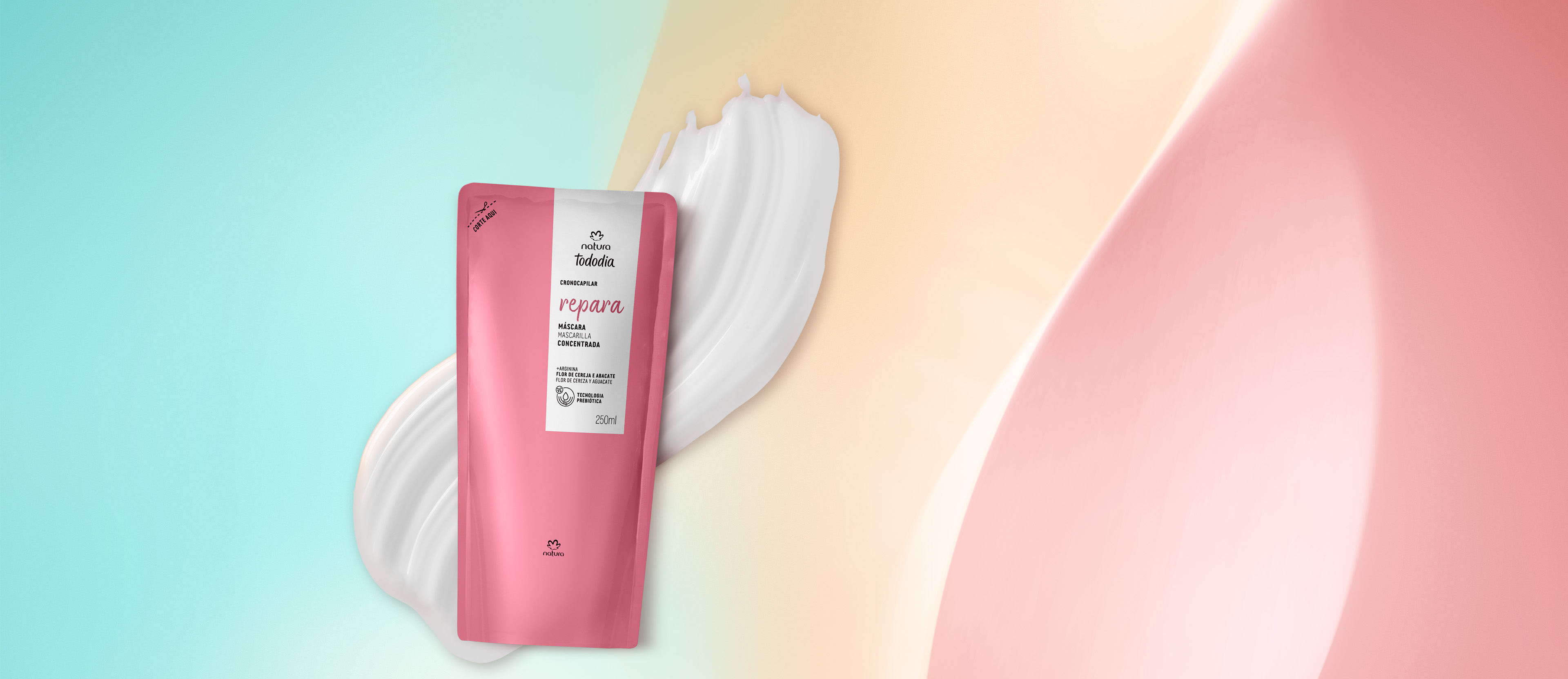 Repuesto mascarilla concentrada Tododia flor de cereza y aguacate