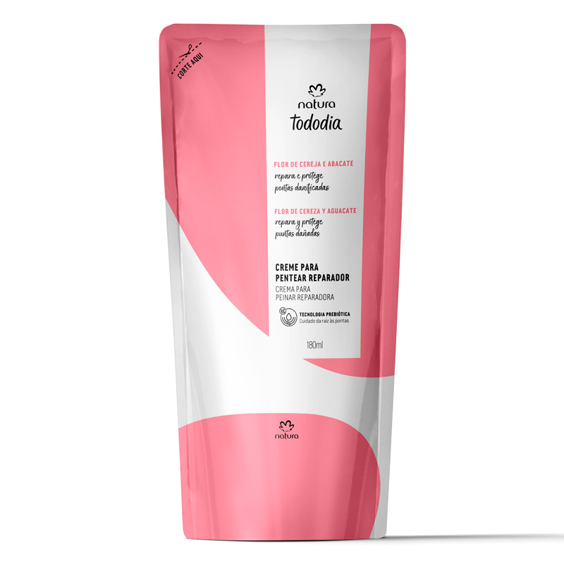 Repuesto crema para peinar Tododia flor de cereza y aguacate