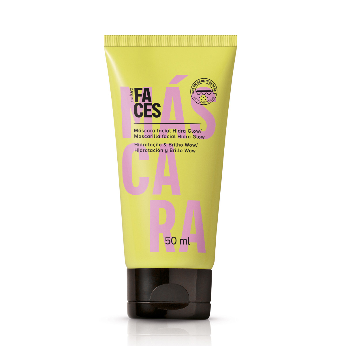 Máscara facial hidra glow Faces - 50ml