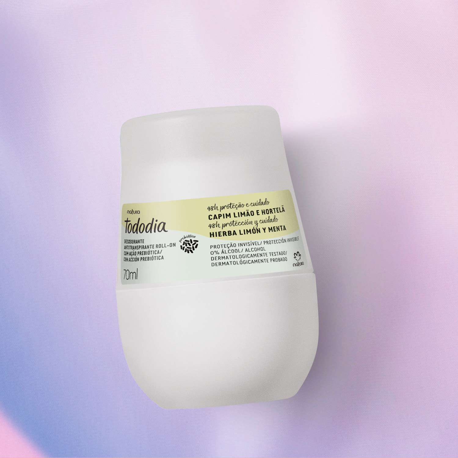 Desodorante antitranspirante roll-on Tododia hierba limón y menta