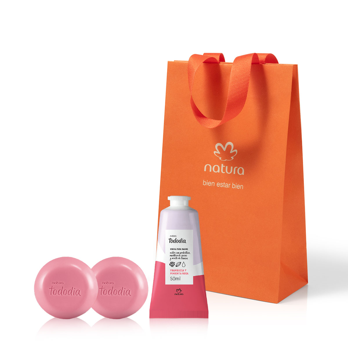 Regalo Madres Tododia Frambuesa y Pimienta Rosa (1 Crema de Manos + Jabones en Barra)