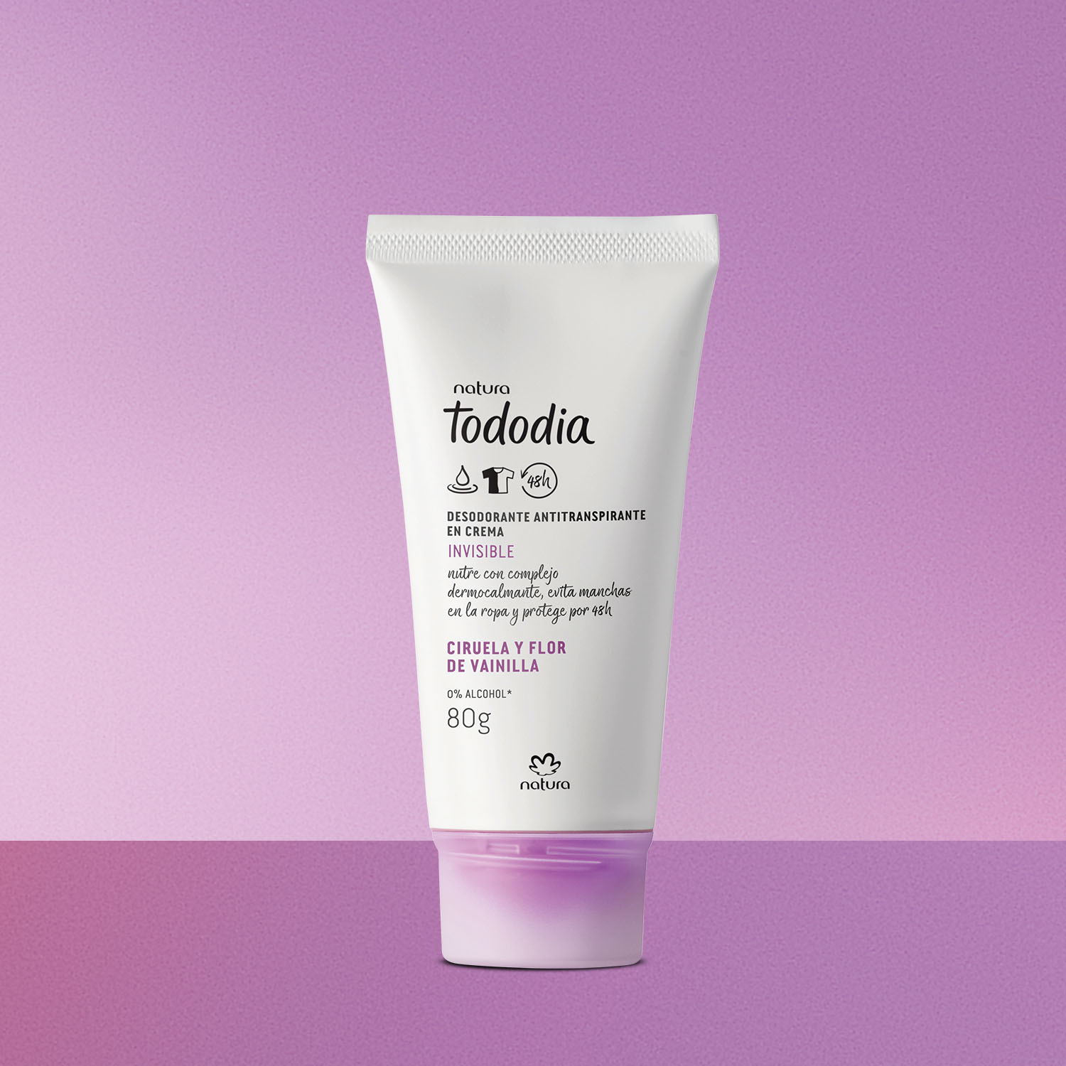 Desodorante Antitranspirante en Crema Tododia Ciruela y Flor de Vainilla