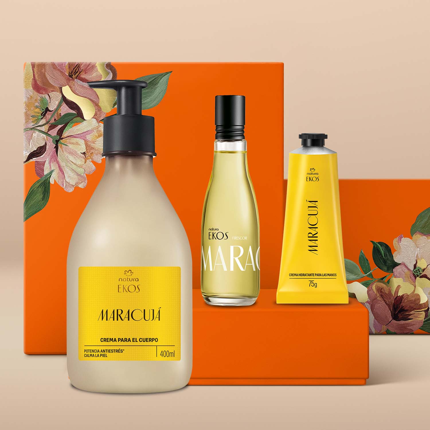 Regalo Madres Ekos Maracuyá (1 crema corporal + 1 crema para manos + 1 eau de toilette)