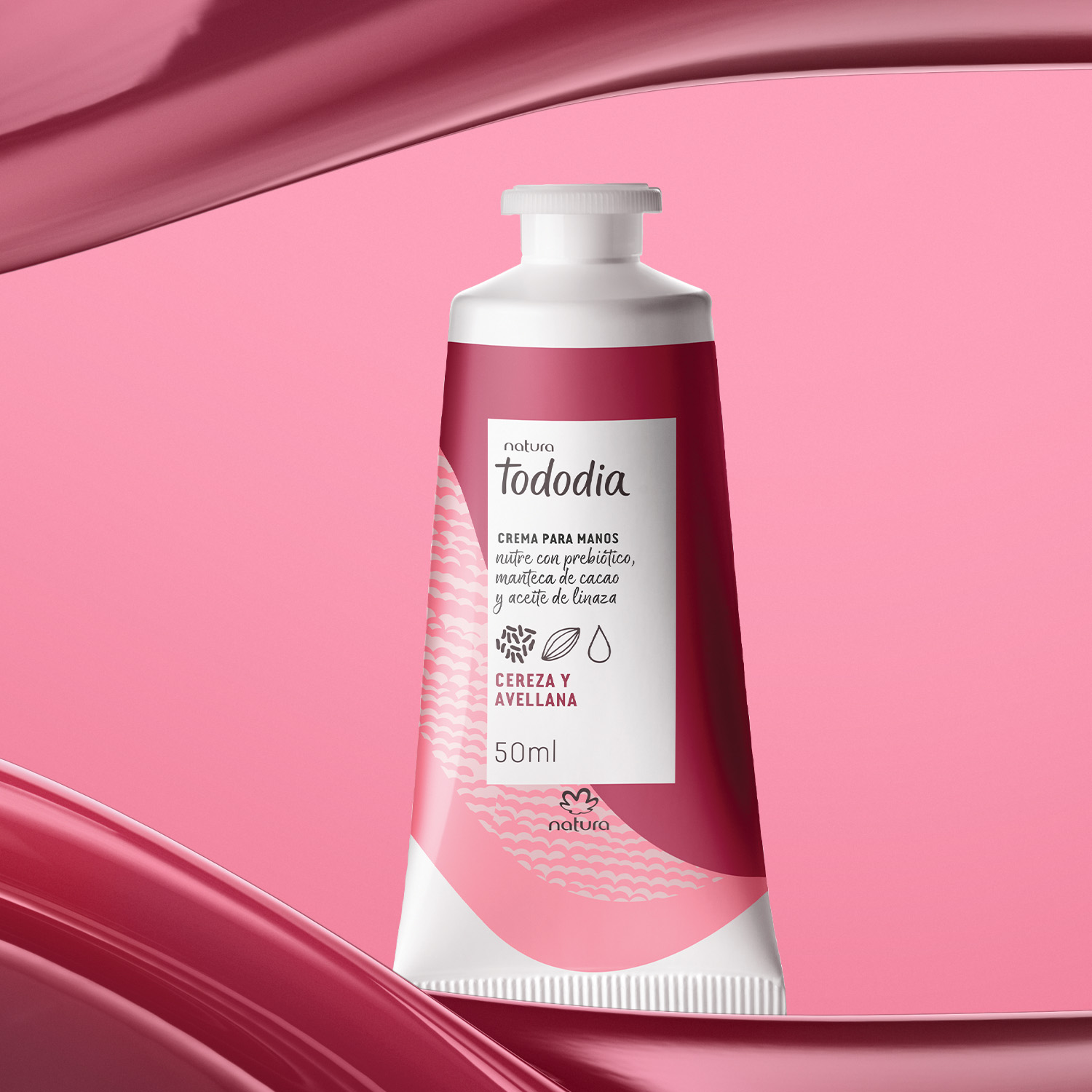 Crema nutritiva para las manos Tododia cereza y avellana