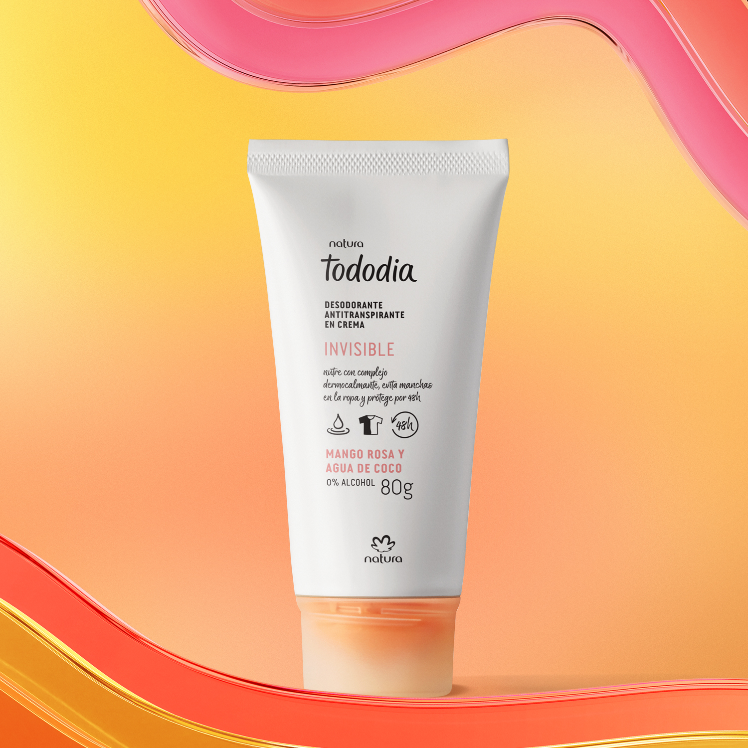 Desodorante en Crema Tododia Mango Rosa y Agua de Coco