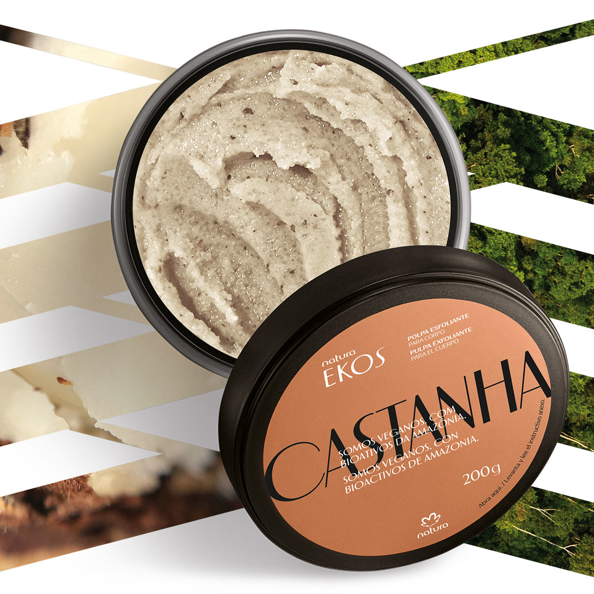 Pulpa exfoliante corporal Ekos Castaña