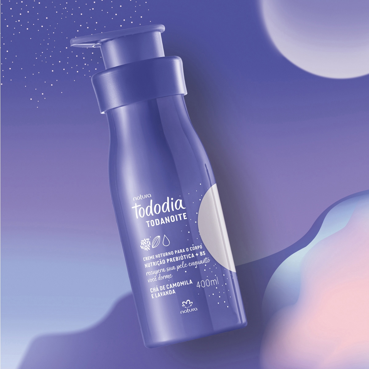 Crema hidratante nocturna corporal Tododia té de manzanilla y lavanda