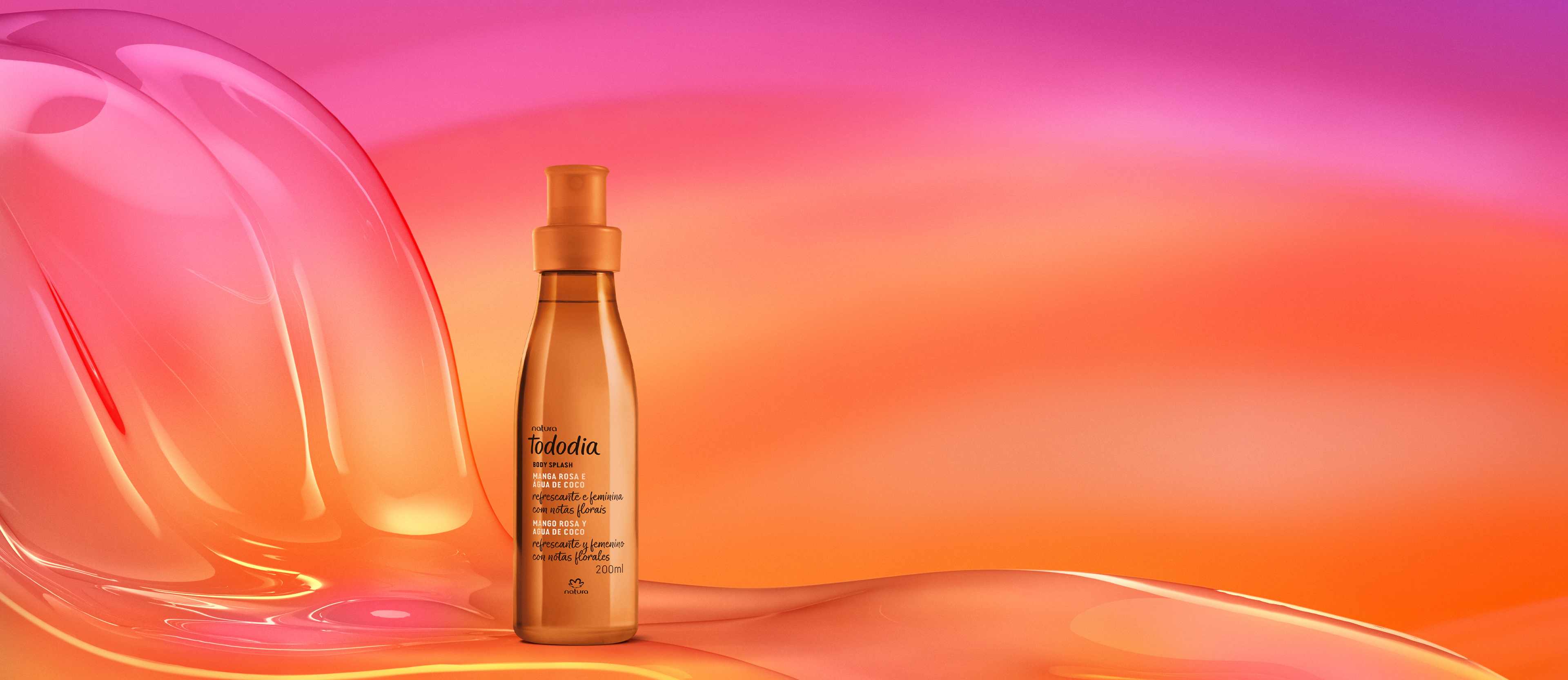 Body splash mango rosa y agua de coco Tododía 200ml