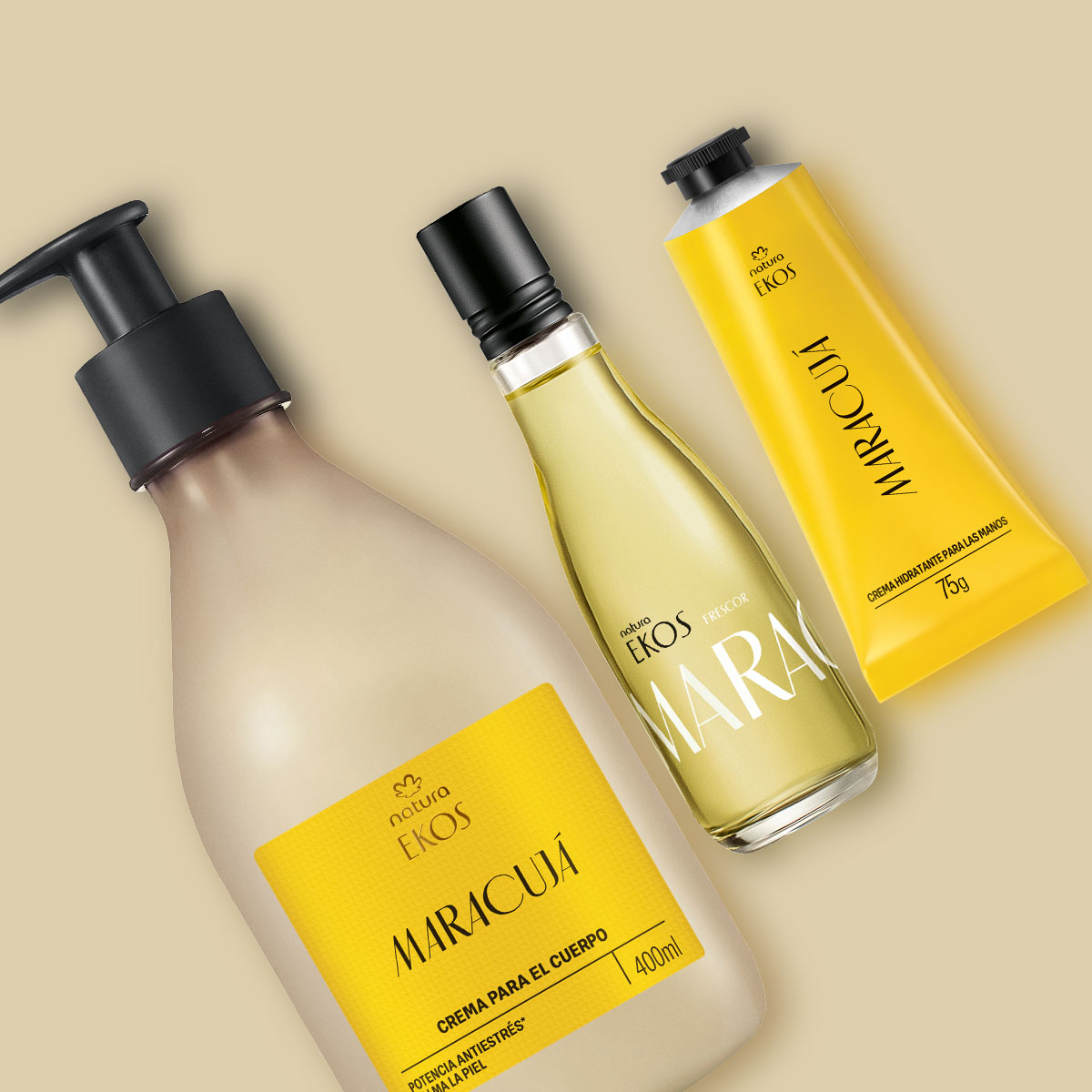 Regalo Madres Ekos Maracuyá (1 crema corporal + 1 crema para manos + 1 eau de toilette)