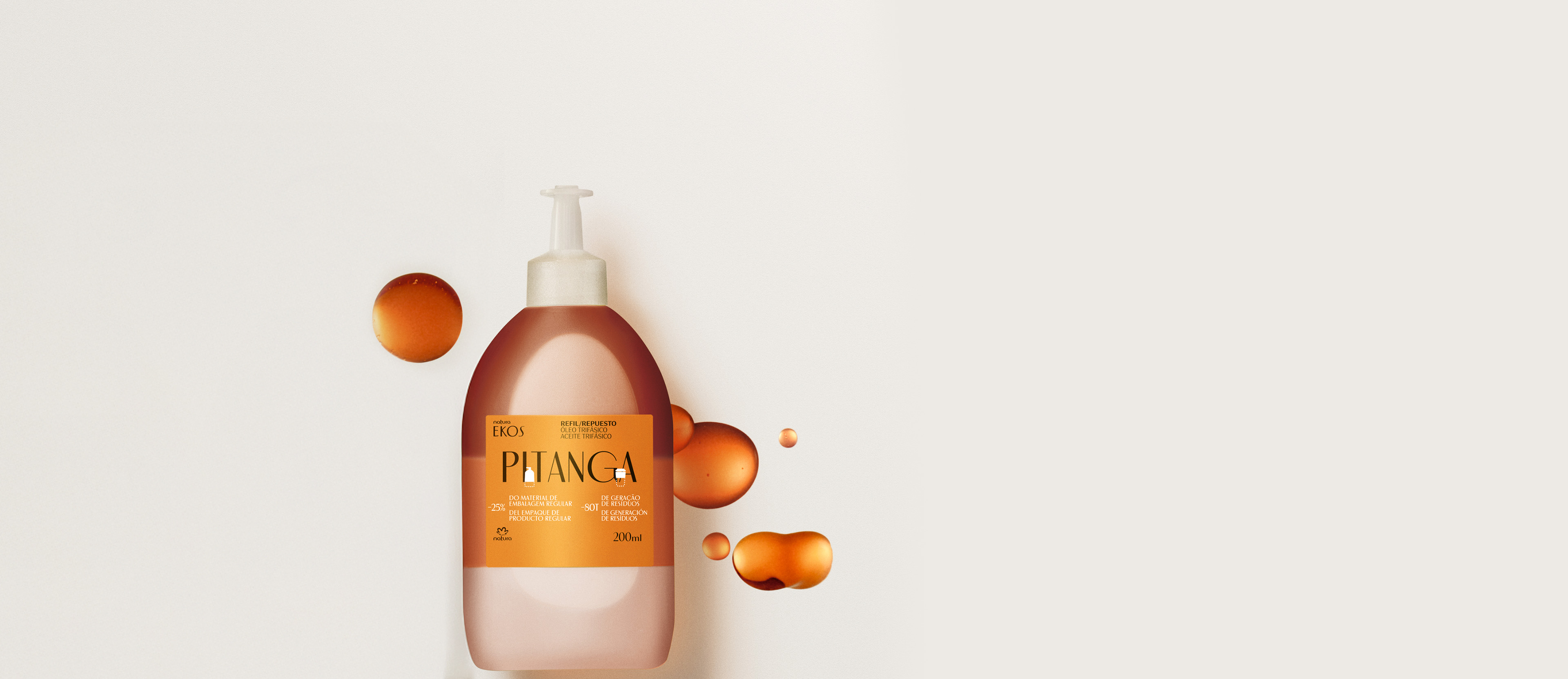 Repuesto aceite trifásico corporal Ekos pitanga