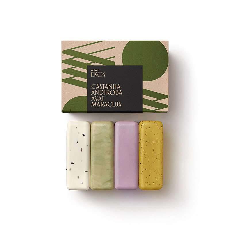 Jabones cremosos y exfoliantes Ekos - 4und de 100g