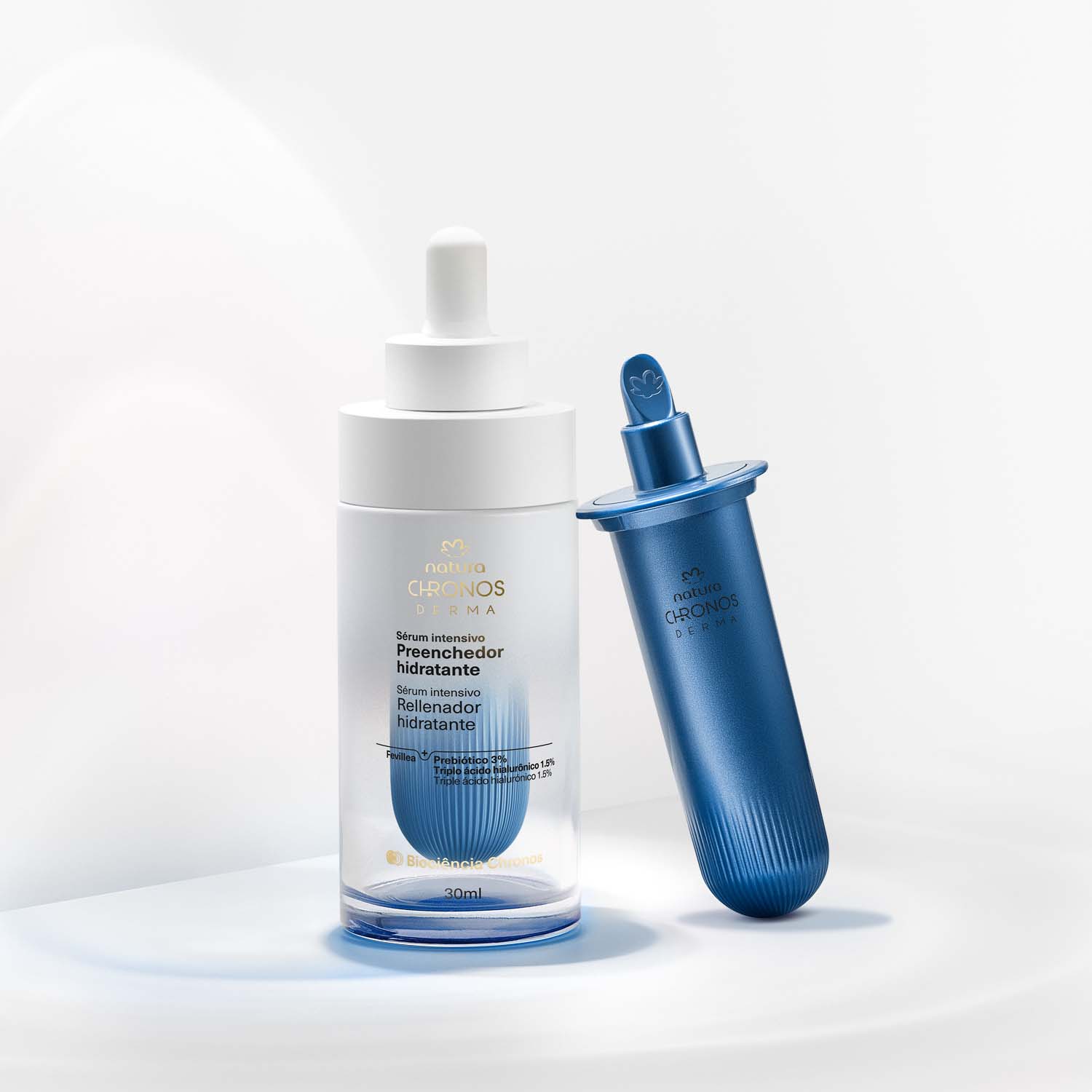 Kit Sérum Intensivo Rellenador Hidratante con Repuesto Chronos Derma