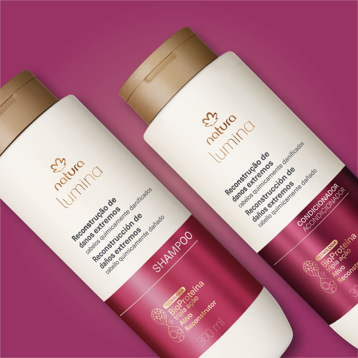 Kit Shampoo y Acondicionador Lumina Reconstrucción de Daños Extremos