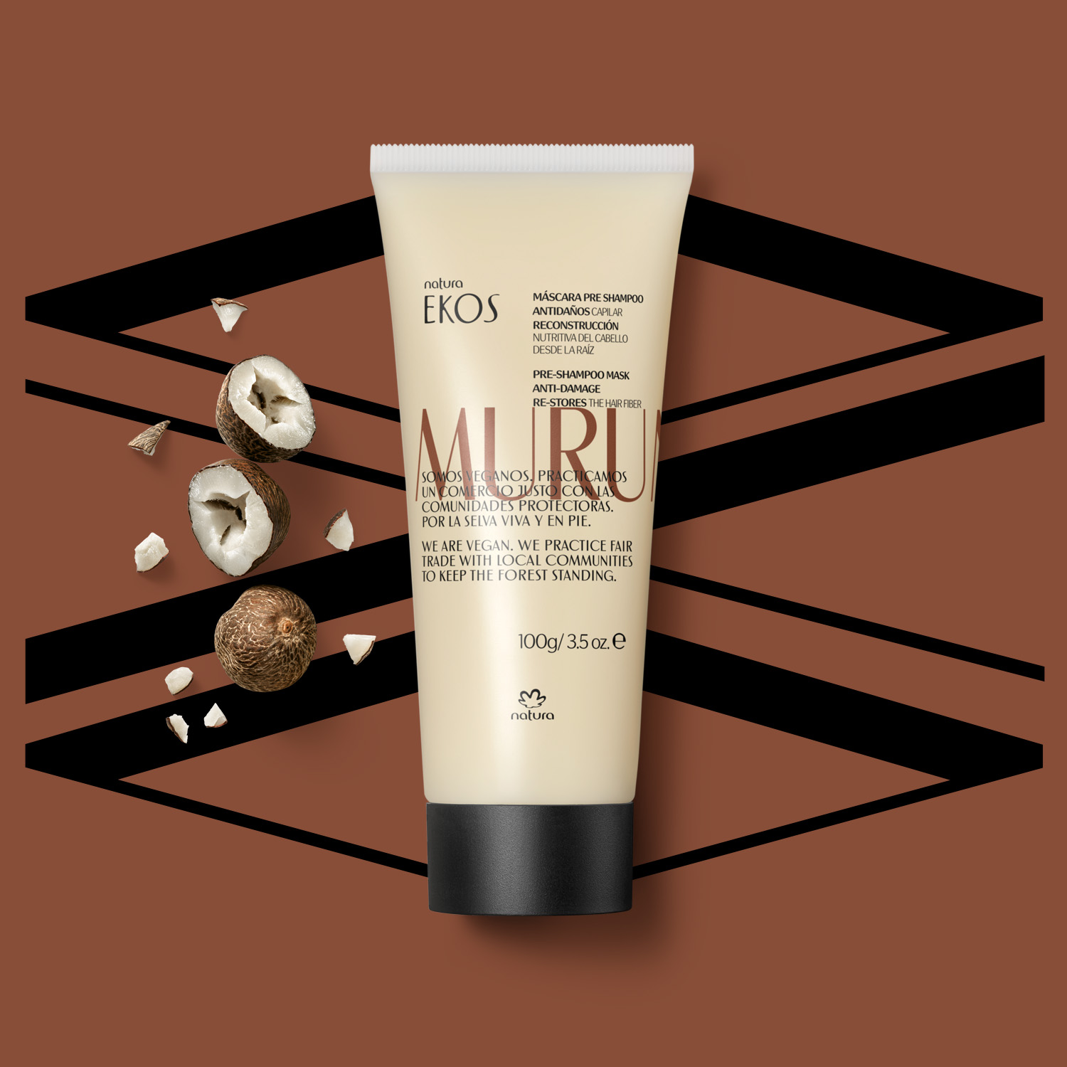 Máscara pre shampoo Ekos murumuru
