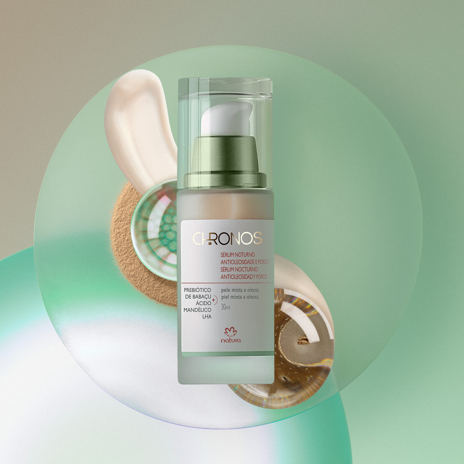 Sérum nocturno antioleosidad y poros Chronos Derma