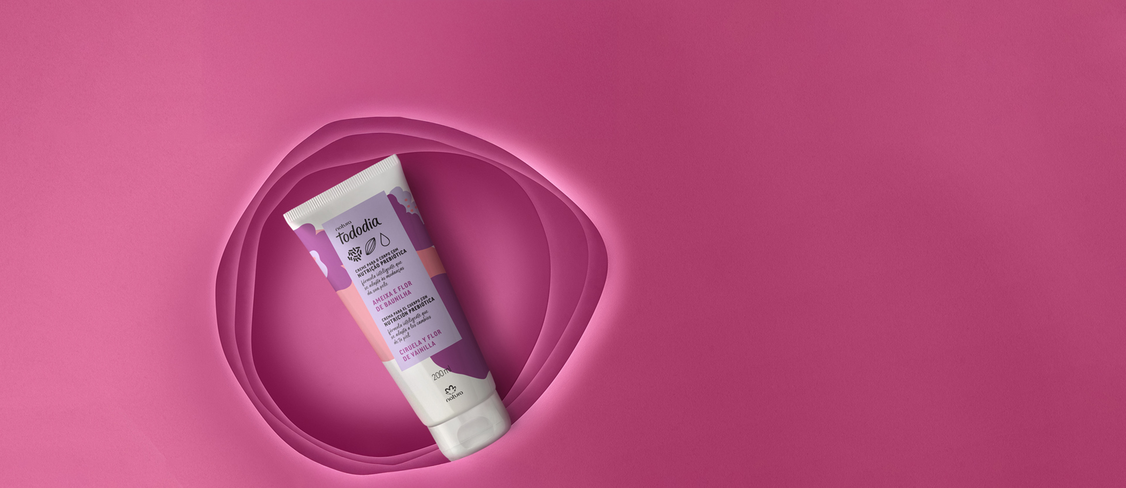 Crema nutritiva corporal Tododia Ciruela y flor de vainilla