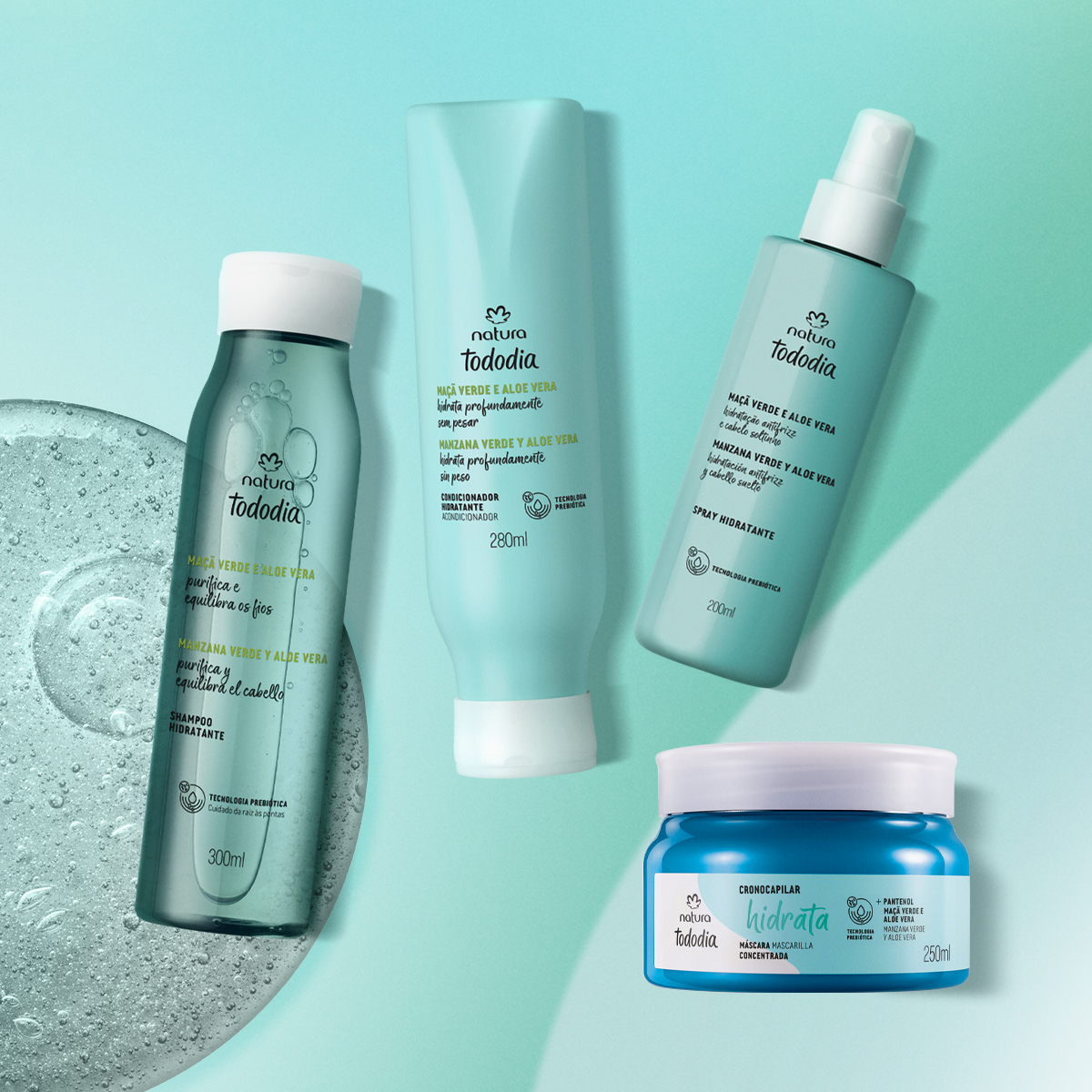 Kit Tododía hidratación manzana verde y aloe vera intenso