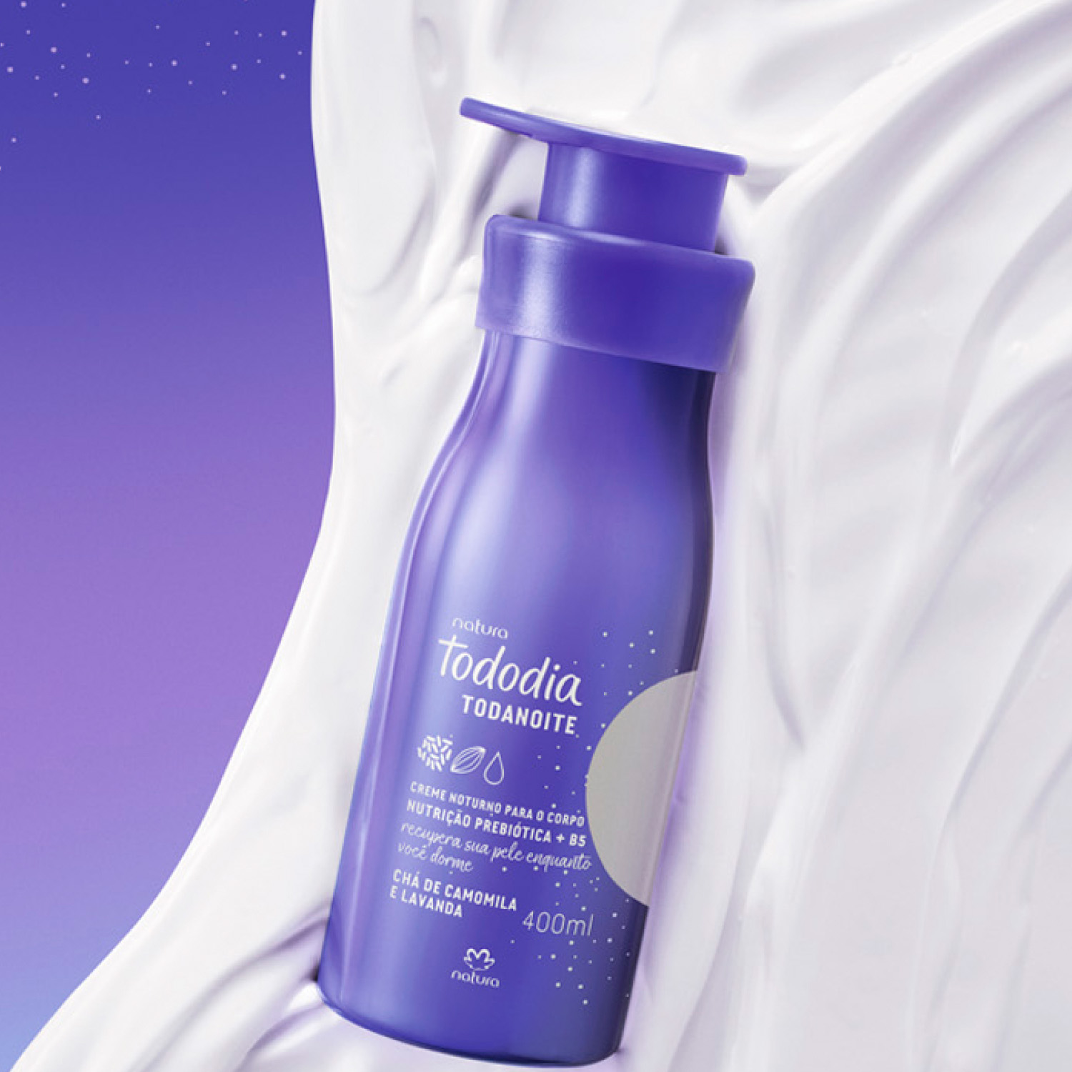 Crema hidratante nocturna corporal Tododia té de manzanilla y lavanda
