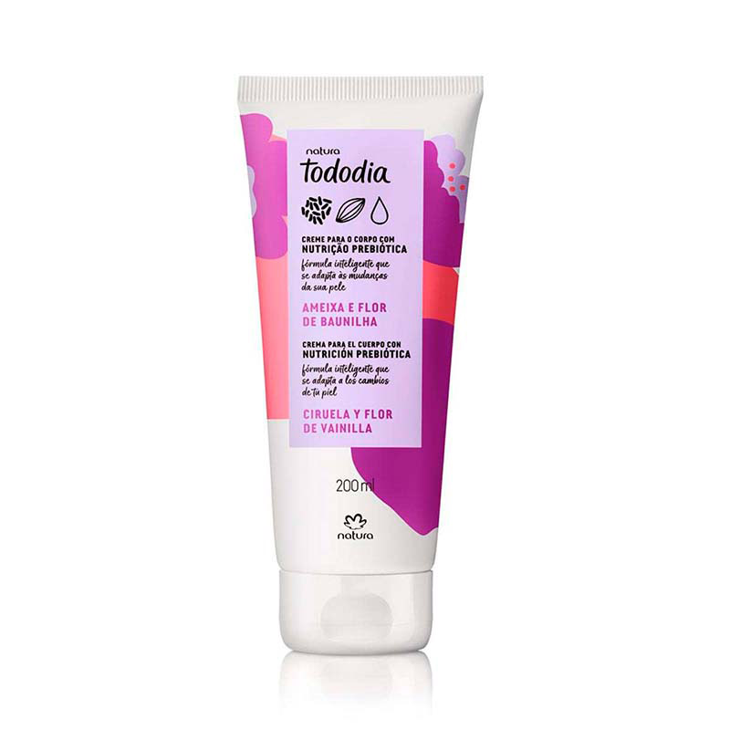 Crema nutritiva corporal Tododia Ciruela y flor de vainilla - 200ml