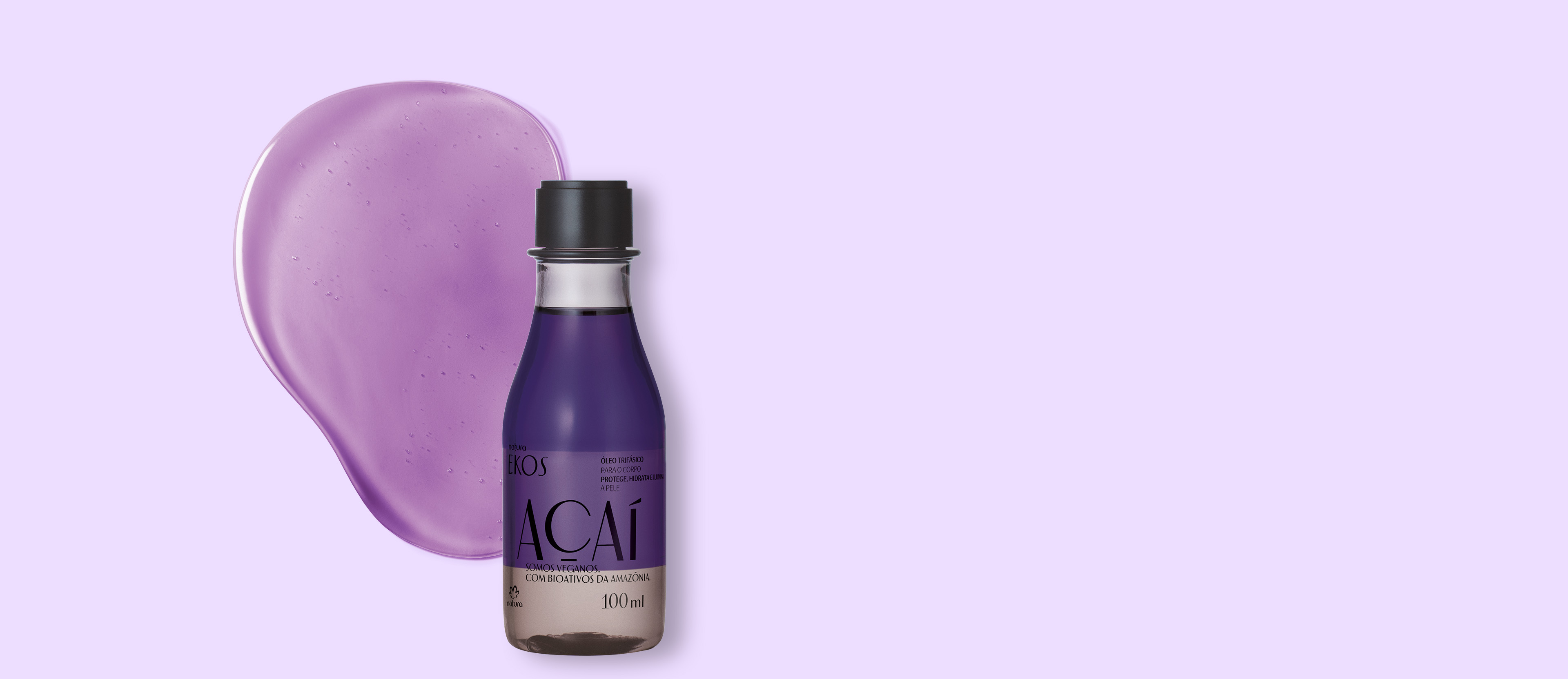 Aceite trifásico corporal Ekos Acaí