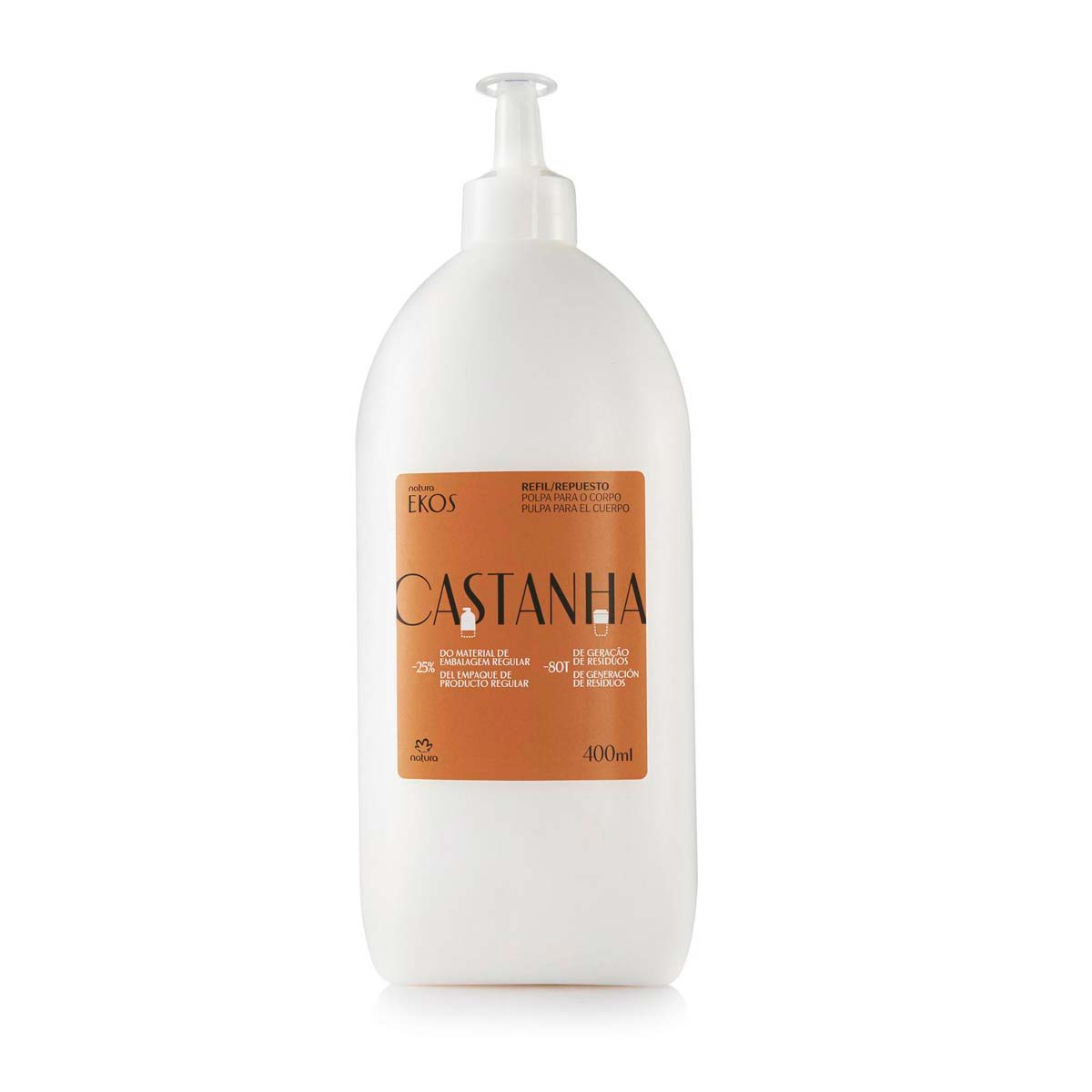 Repuesto pulpa hidratante corporal Ekos castaña - 400ml