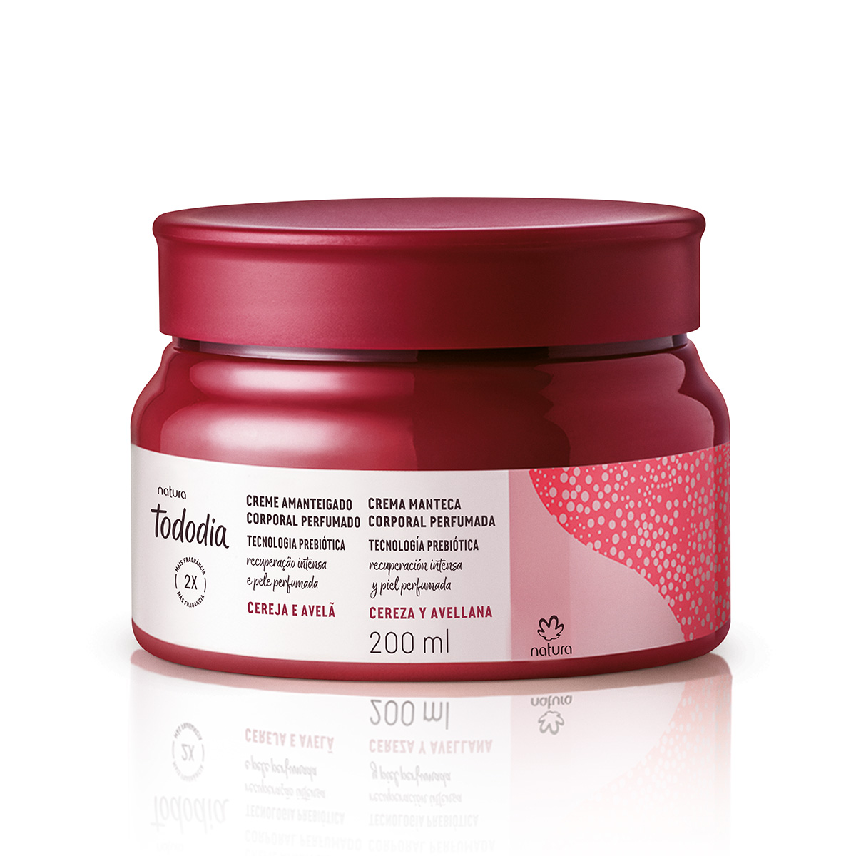 Manteca corporal perfumada Tododia cereza y avellana