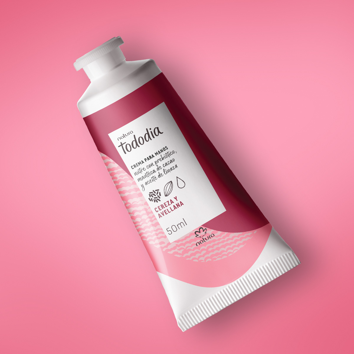 Crema nutritiva para las manos Tododia cereza y avellana