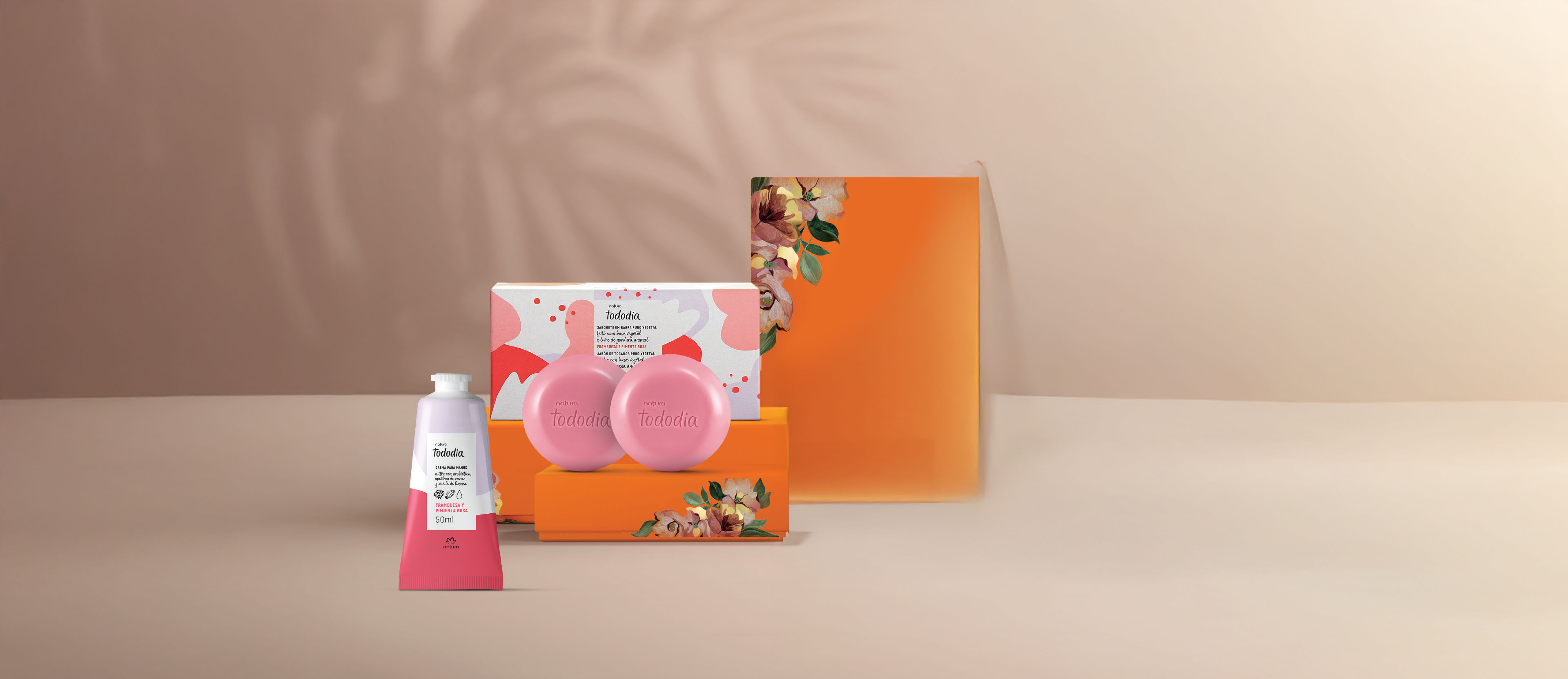 Regalo Madres Tododia Frambuesa y Pimienta Rosa (1 Crema de Manos + Jabones en Barra)