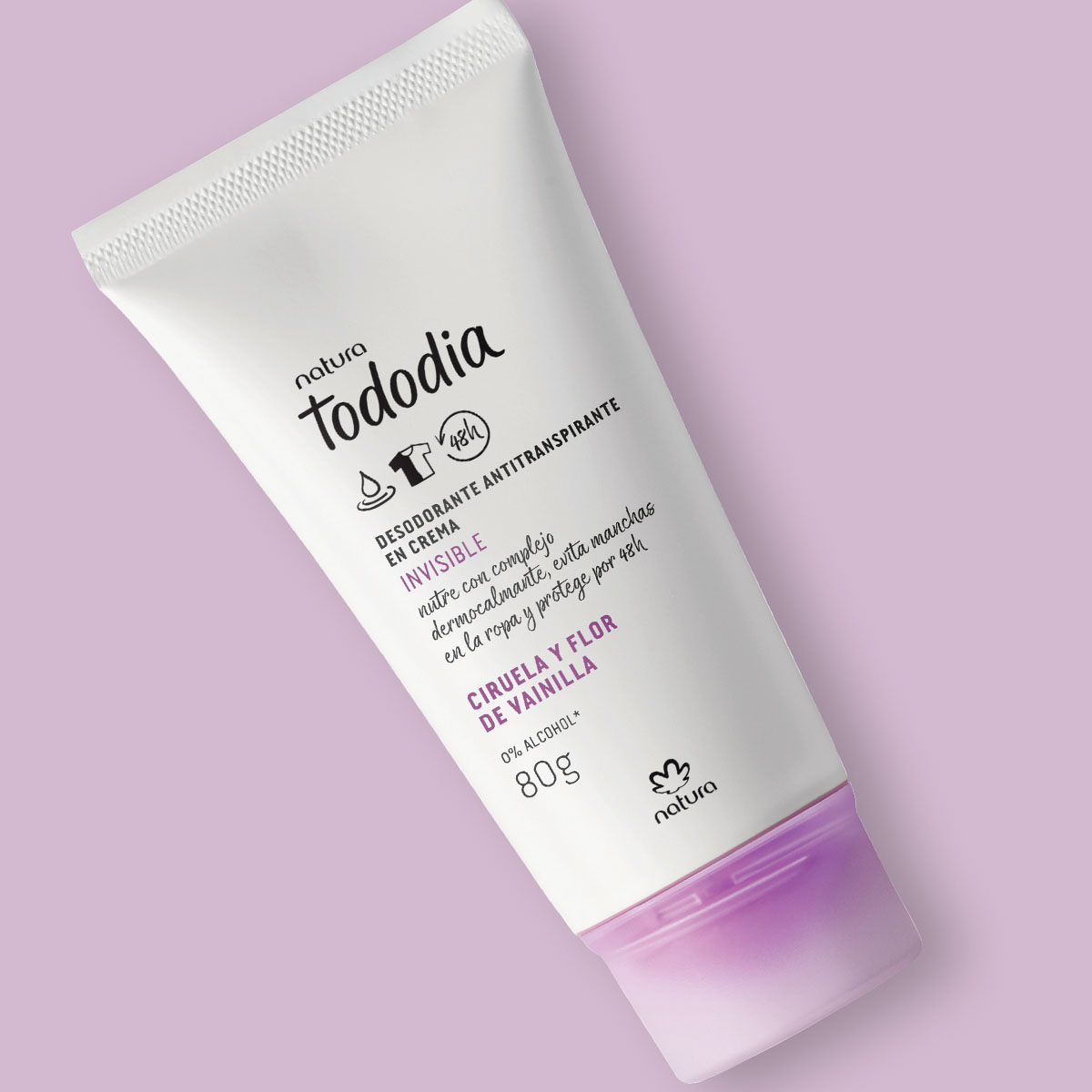 Desodorante Antitranspirante en Crema Tododia Ciruela y Flor de Vainilla
