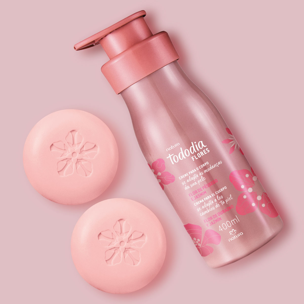 Regalo Madres Tododia Flor de Durazno y Jazmín (1 Crema + Jabones Barra)