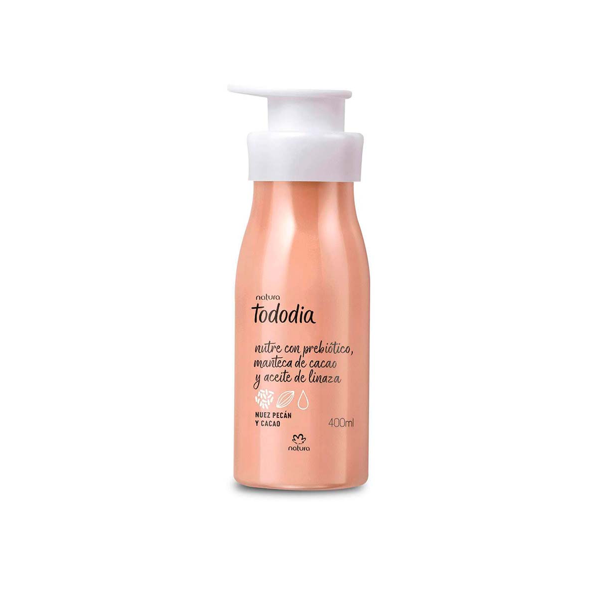 Crema nutritiva corporal Tododia nuez pecán y cacao - 400ml